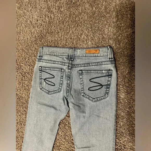 SEVEN7 Women’s Cotton Flare Light Denim Jeans size 28 - Picture 13 of 16
